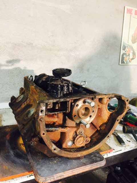 Old V8 engine